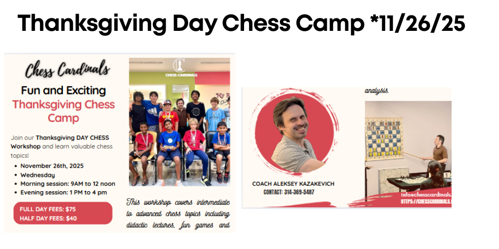 chess camp thanksgiving